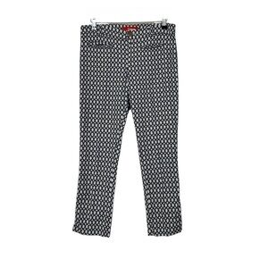ANTHROPOLOGIE - Cartonnier - PRINTED SLIM ANKEL PANTS. Size: 8